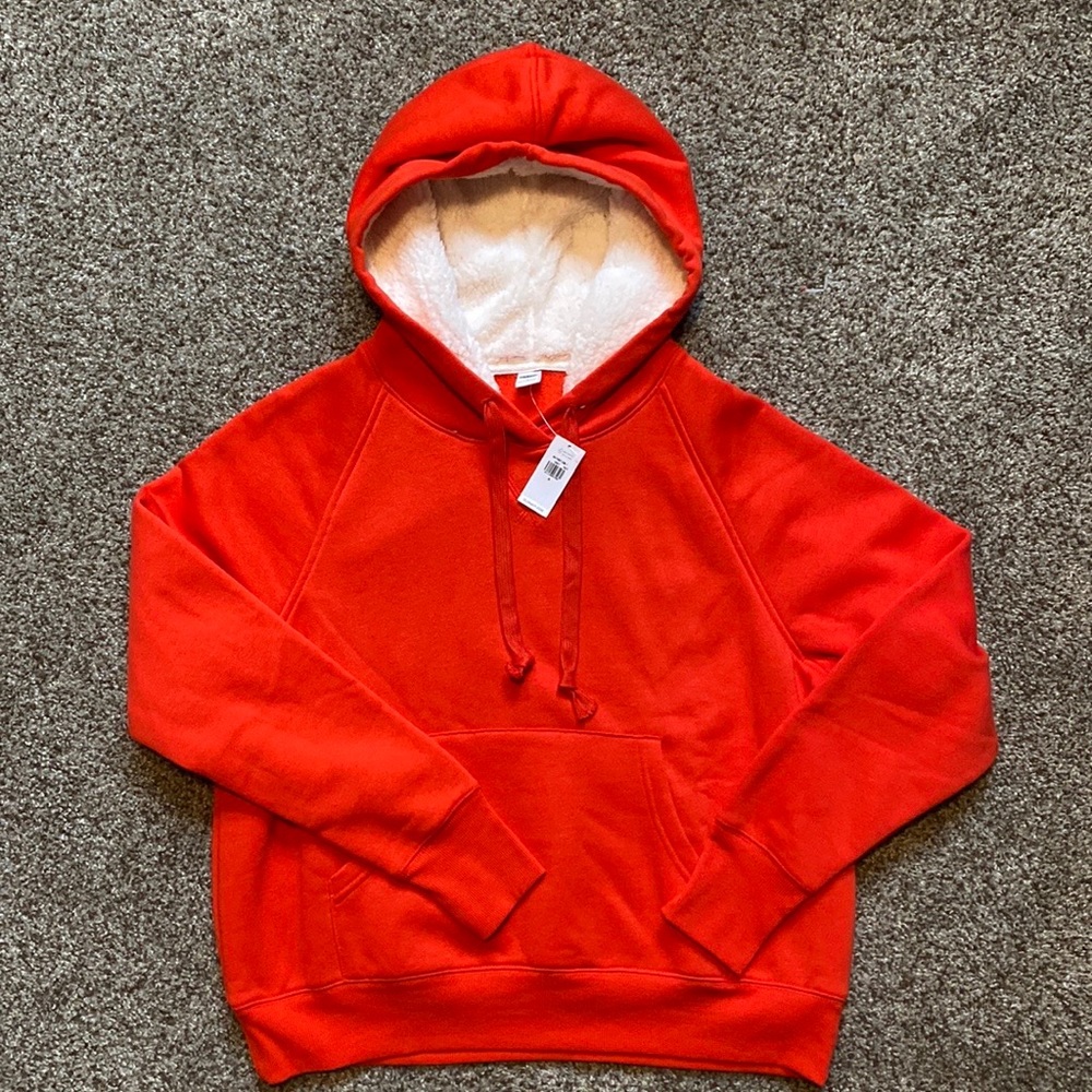 Old Navy- Red Sherpa Hoodie